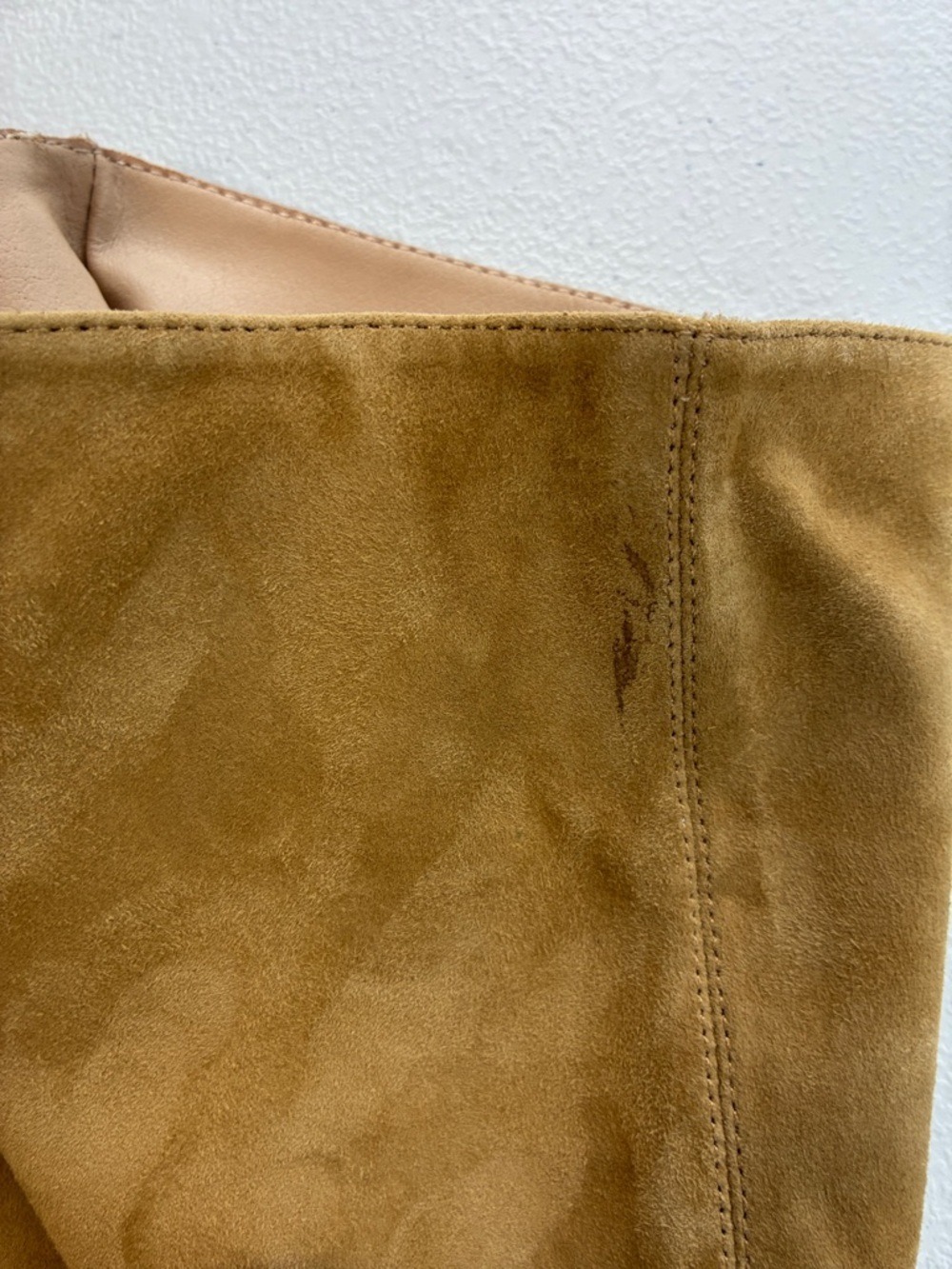 Silent D Kaias Knee High Boots Suede Tan Pointed Toe Western Boho 9.5 - Picture 13 of 13